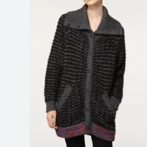 RAG & BONE Women’s Pierce ‎ Oversized Cardigan Wool Alpaca, black & gray size L